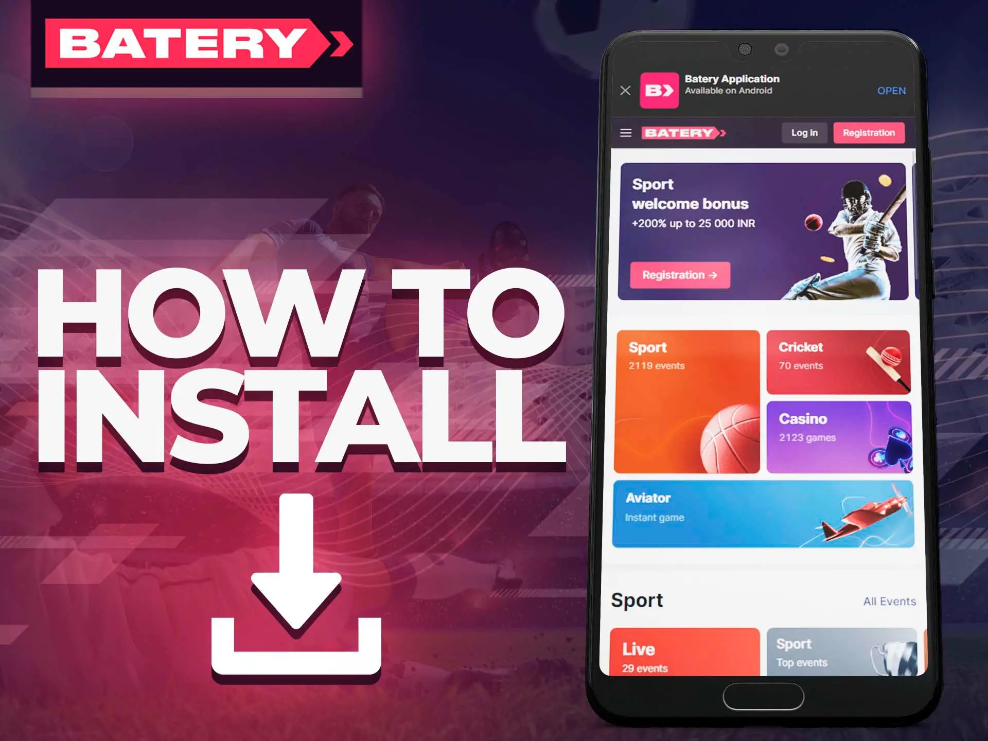 Battery Betting App Interface